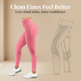 Pink Women’s High-Waist Seamless Sports Leggings – Lux Decor