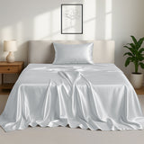 Silky Soft 4-Piece Satin Sheet Set | Deep Pocket | Wrinkle-Free Easy Care Bedding