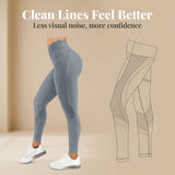 Silver Women’s High-Waist Seamless Sports Leggings – Lux Decor
