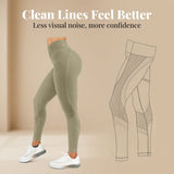 Taupe Women’s High-Waist Seamless Sports Leggings – Lux Decor