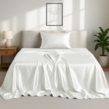 Silky Soft 4-Piece Satin Sheet Set | Deep Pocket | Wrinkle-Free Easy Care Bedding