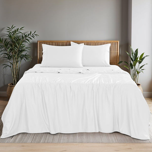 4-Piece 100% Organic Bamboo Viscose Sheet Set