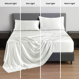 Silky Soft 4-Piece Satin Sheet Set | Deep Pocket | Wrinkle-Free Easy Care Bedding