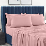 Baby Pink 6-Piece Deep Pocket Bed Sheet Set – Lux Decor