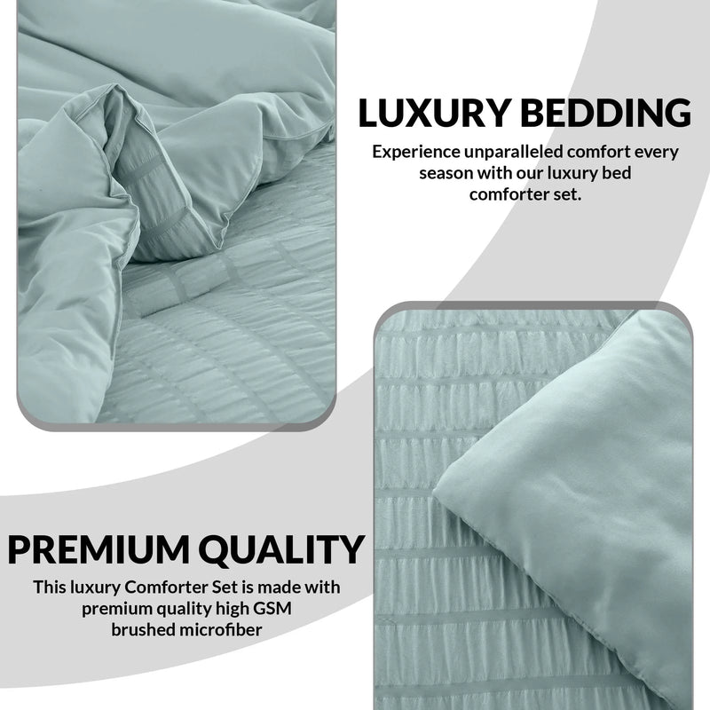 Luxury 10-Piece Bedding Set with Plush Comforter
