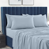 Ice Blue 6-Piece Deep Pocket Bed Sheet Set – Lux Decor