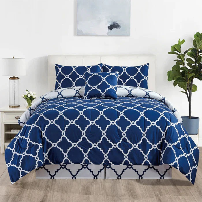 | Quatrefoil Navy