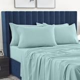 Spa Blue 6-Piece Deep Pocket Bed Sheet Set – Lux Decor