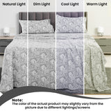 4-Piece Paisley Design Bed Sheet Set | Deep Pocket | Flat, Fitted & Pillowcases